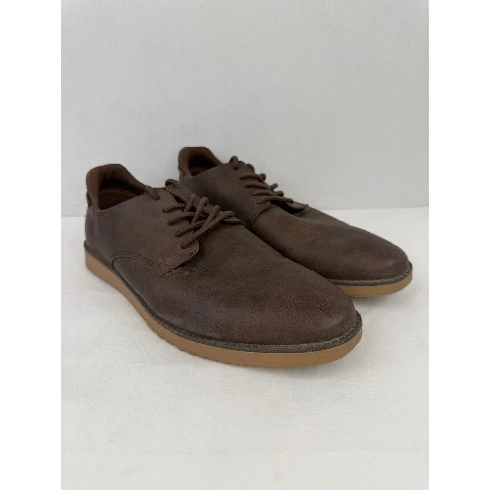 Dr. Scholls Mens Sync Oxford Shoes Brown Lace Up Casual Dress Shoes Size 11M‎